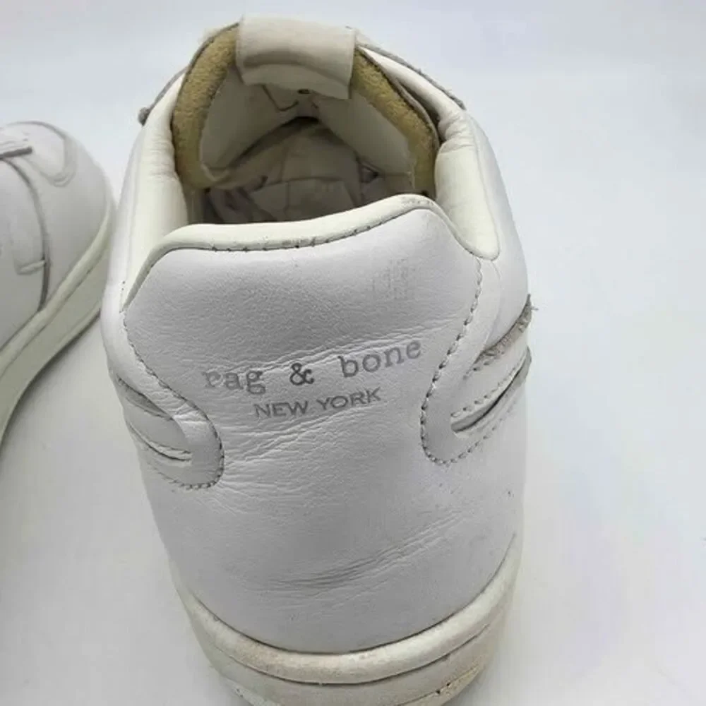 Rag & Bone Retro Court Sneakers Mens 7 Womens 10 White Leather Low Top EU 40